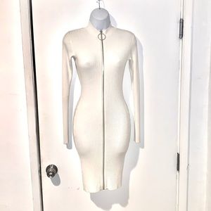 Off white Dress with double feature: